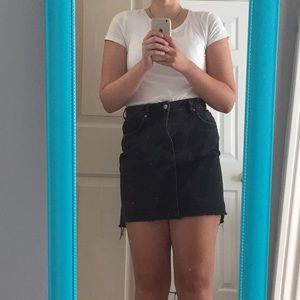 Donated- H&M black denim skirt